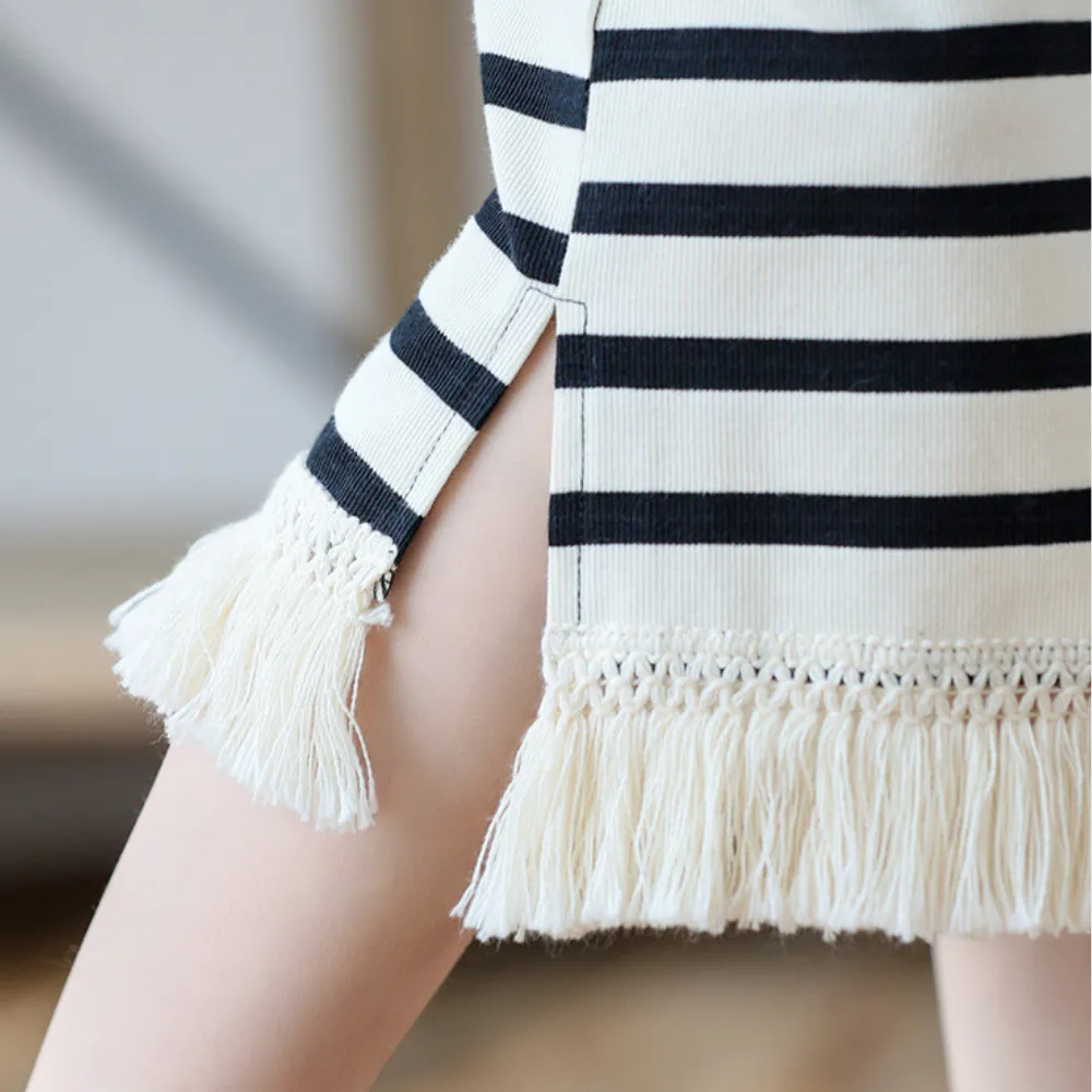 宽松条纹裙 Relaxed Stripe T-Dress