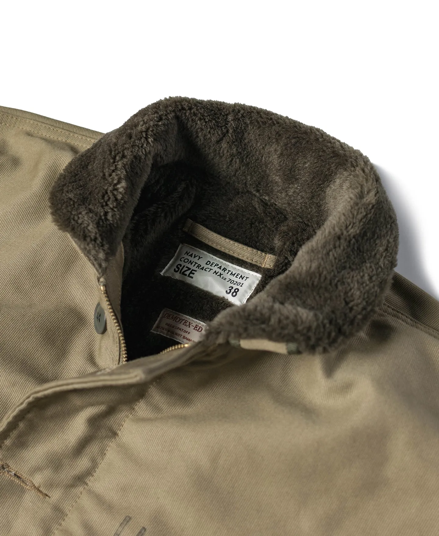 1940s USN 3rd Type N-1 Woolen Deck Jacket - Khaki Stencil