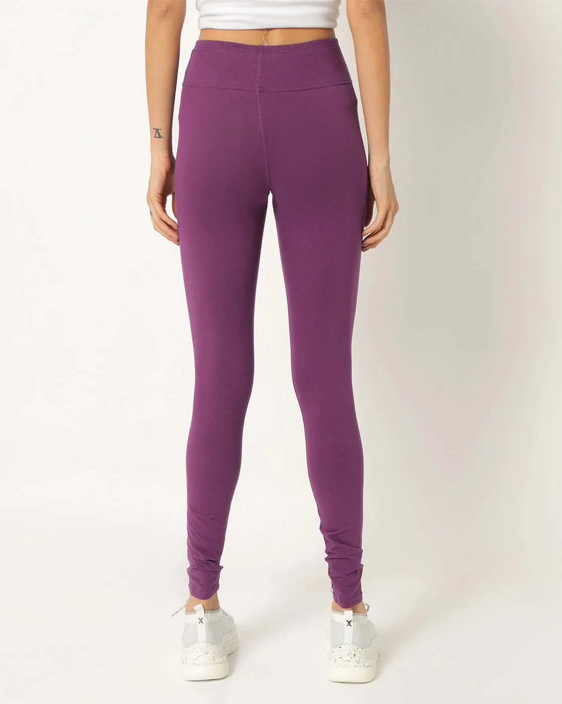 Adorna Active Leggings - Purple