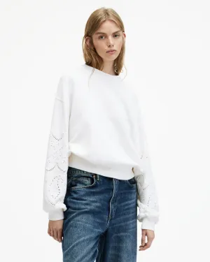 Agata Relaxed Fit Broderie Sweatshirt