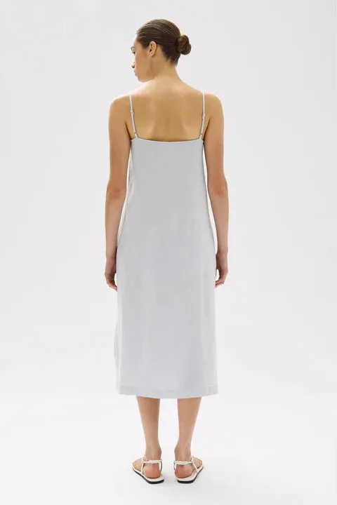 ASSEMBLY LABEL - Vallory Linen Slip Dress - Blue Haze