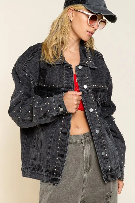 Blake Studded Denim Jacket