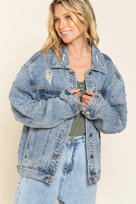 Blake Studded Denim Jacket