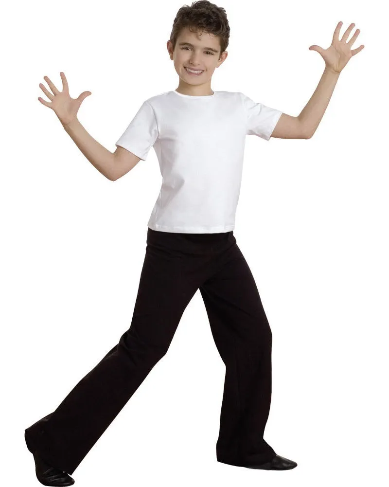 Body Wrappers Straight Leg Stretch Cotton Jazz Dance Pants - B191 Boys