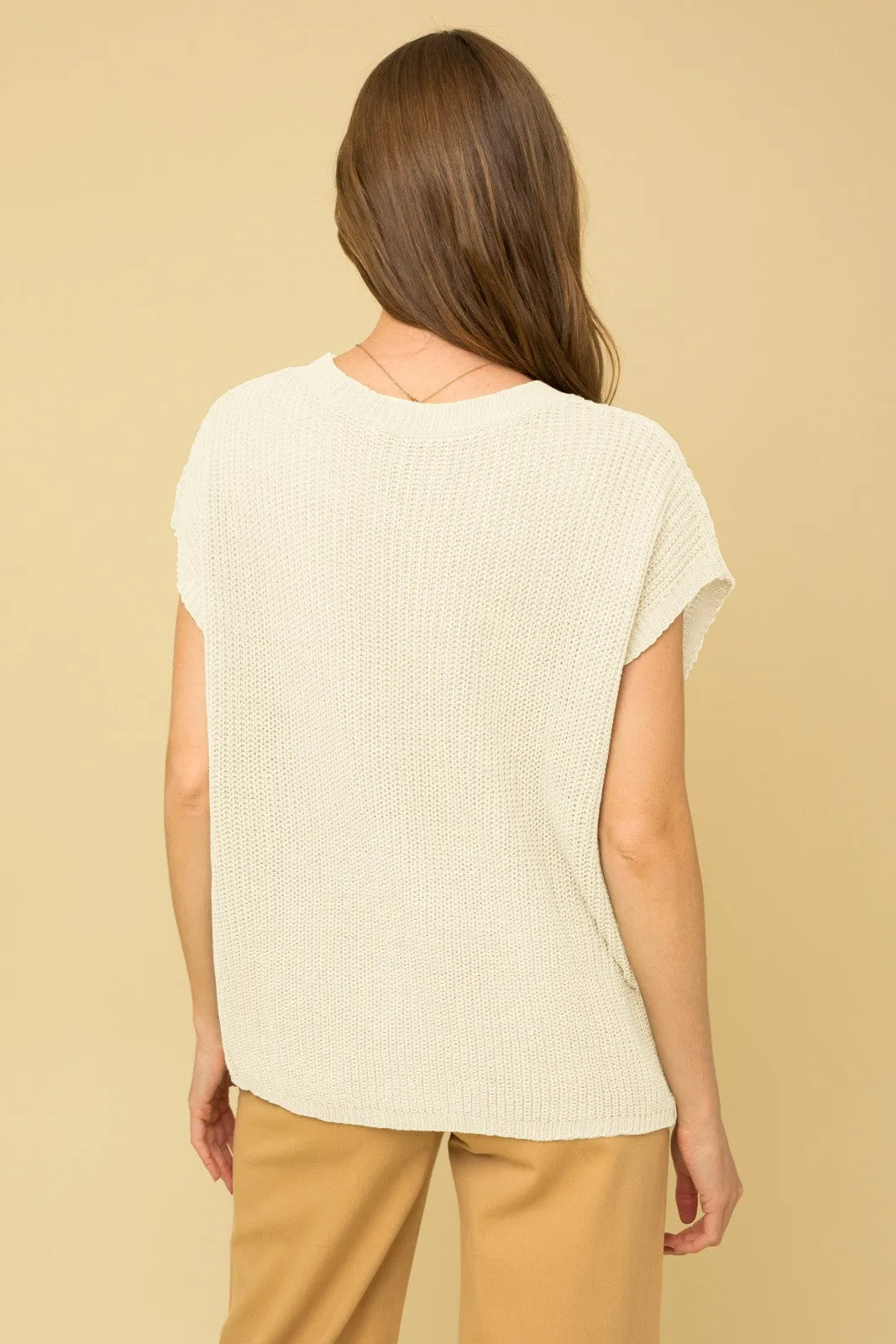 Boxy Front Pouch Pocket Sweater Top | FINAL SALE