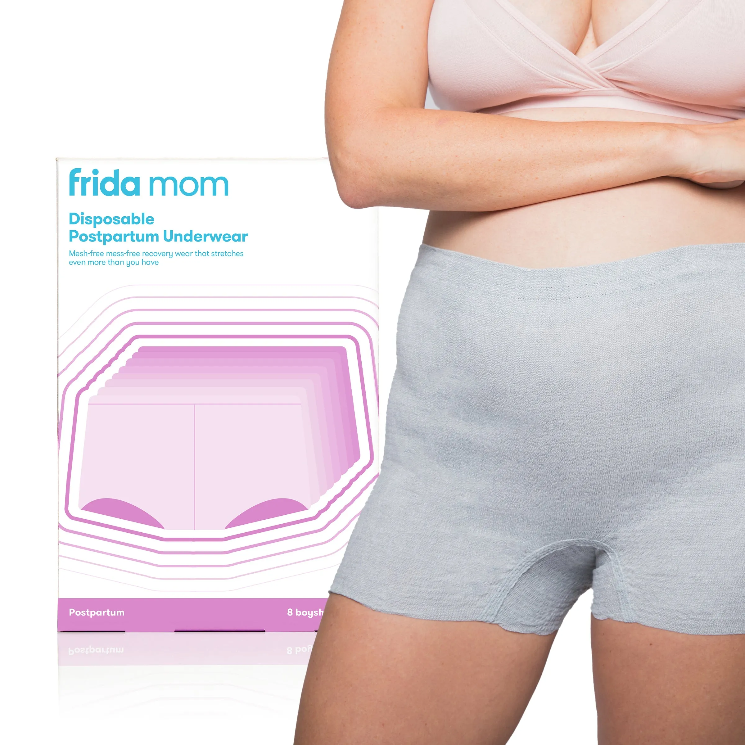 Boyshort Disposable Postpartum Underwear (8 Pack)