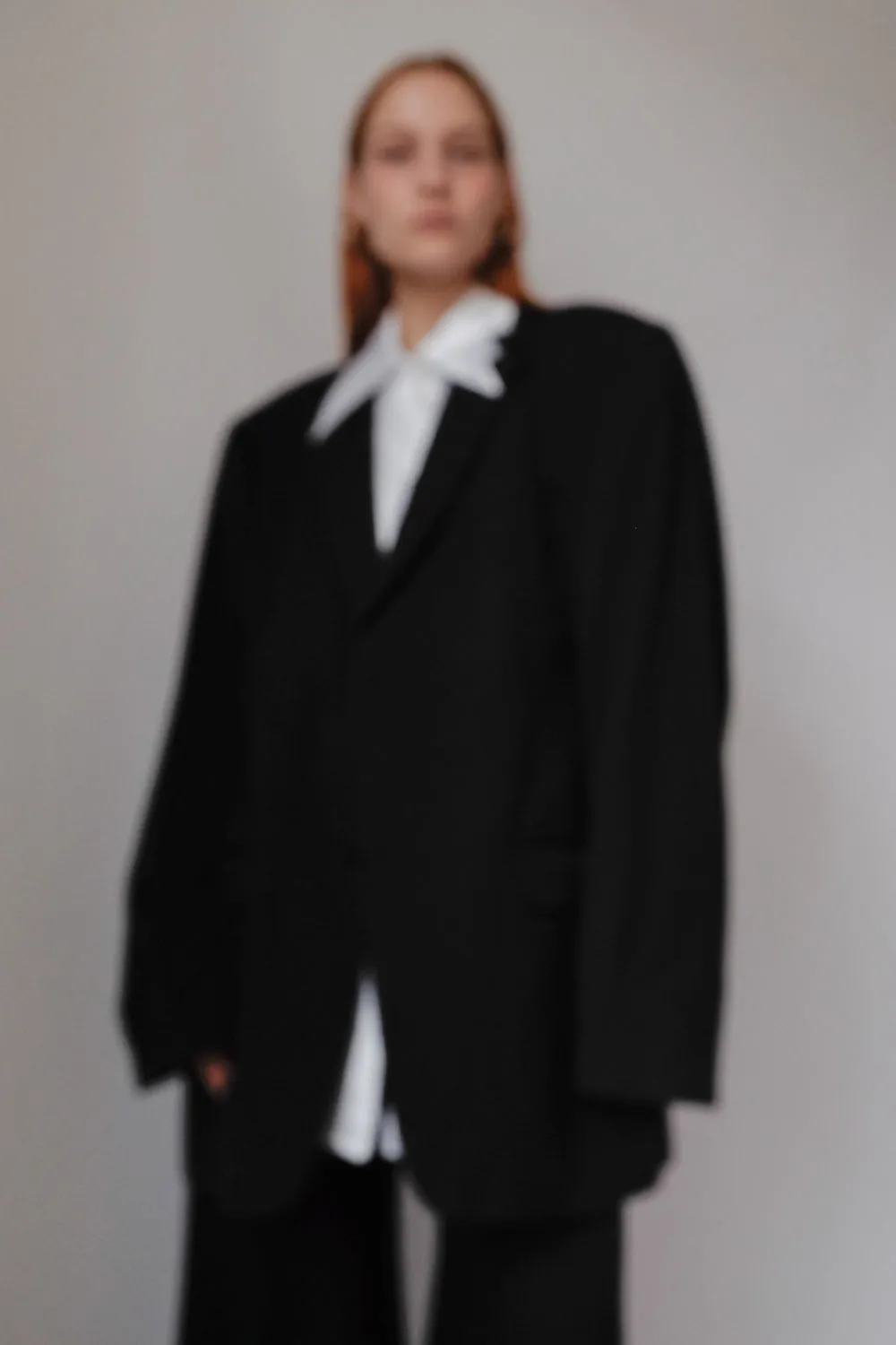 CERRUTI 1881 VINTAGE OVERSIZED PURE WOOL BLAZER