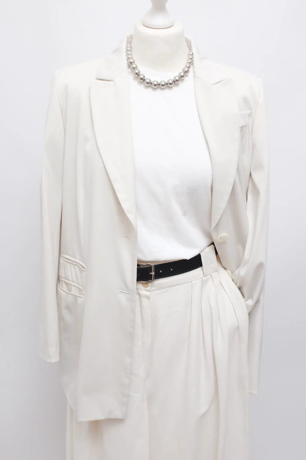 CREAM VINTAGE OVERSIZE BLAZER