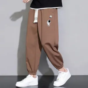 Cropped Casual Loose Long Pants