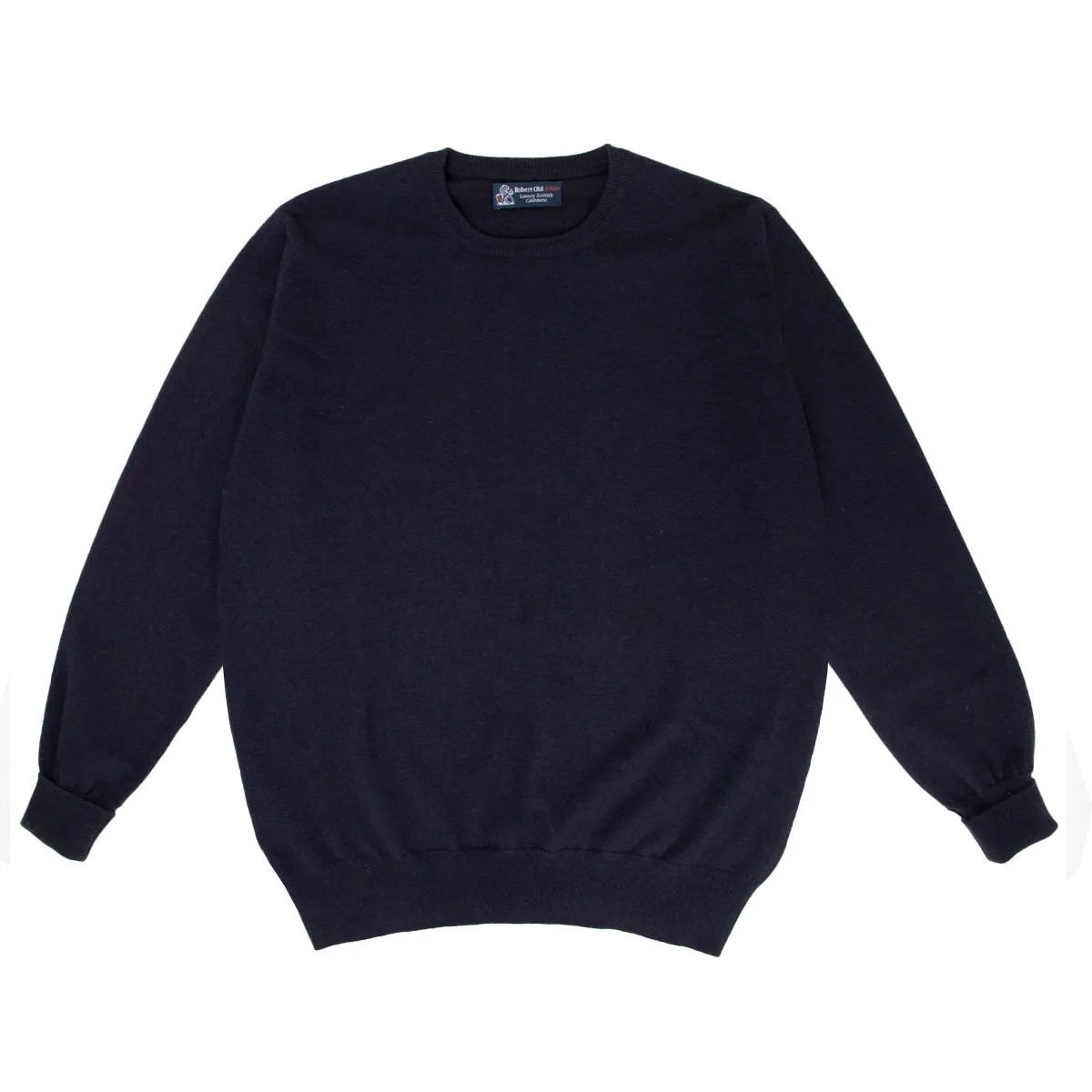 Dark Navy Highclere Cashmere Crew Neck Sweater