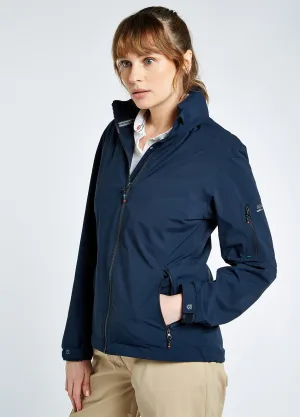 Dubarry Womens Livorno Fleece-lined Crew Jacket Navy