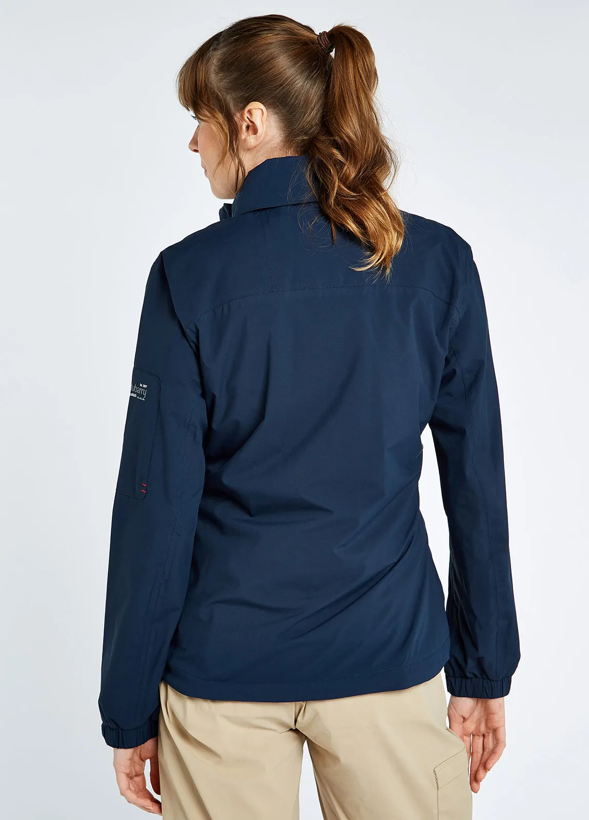 Dubarry Womens Livorno Fleece-lined Crew Jacket Navy