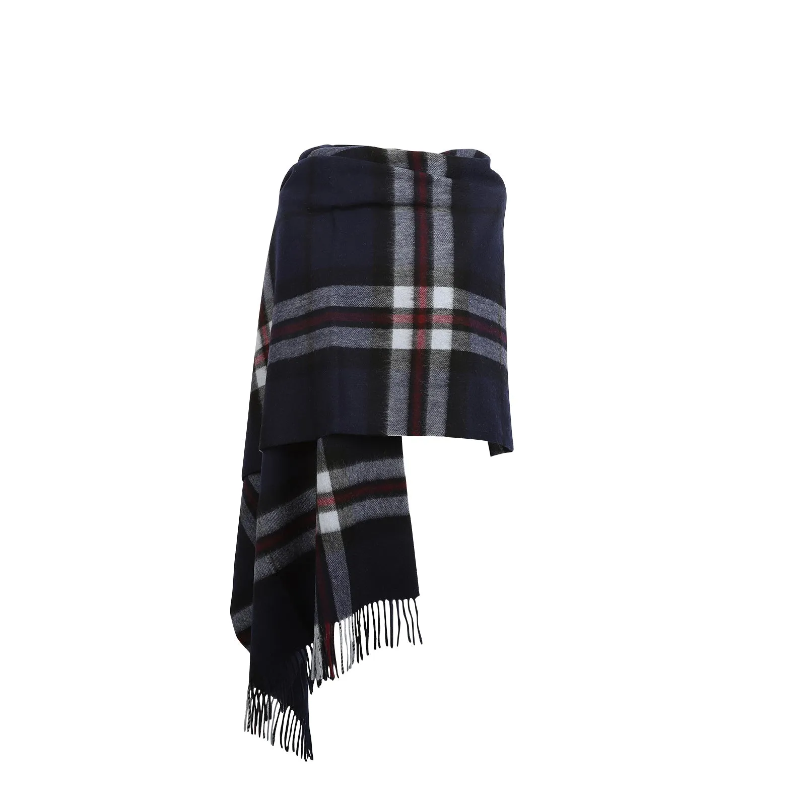 Edinburgh Lambswool Stole Thomson Navy