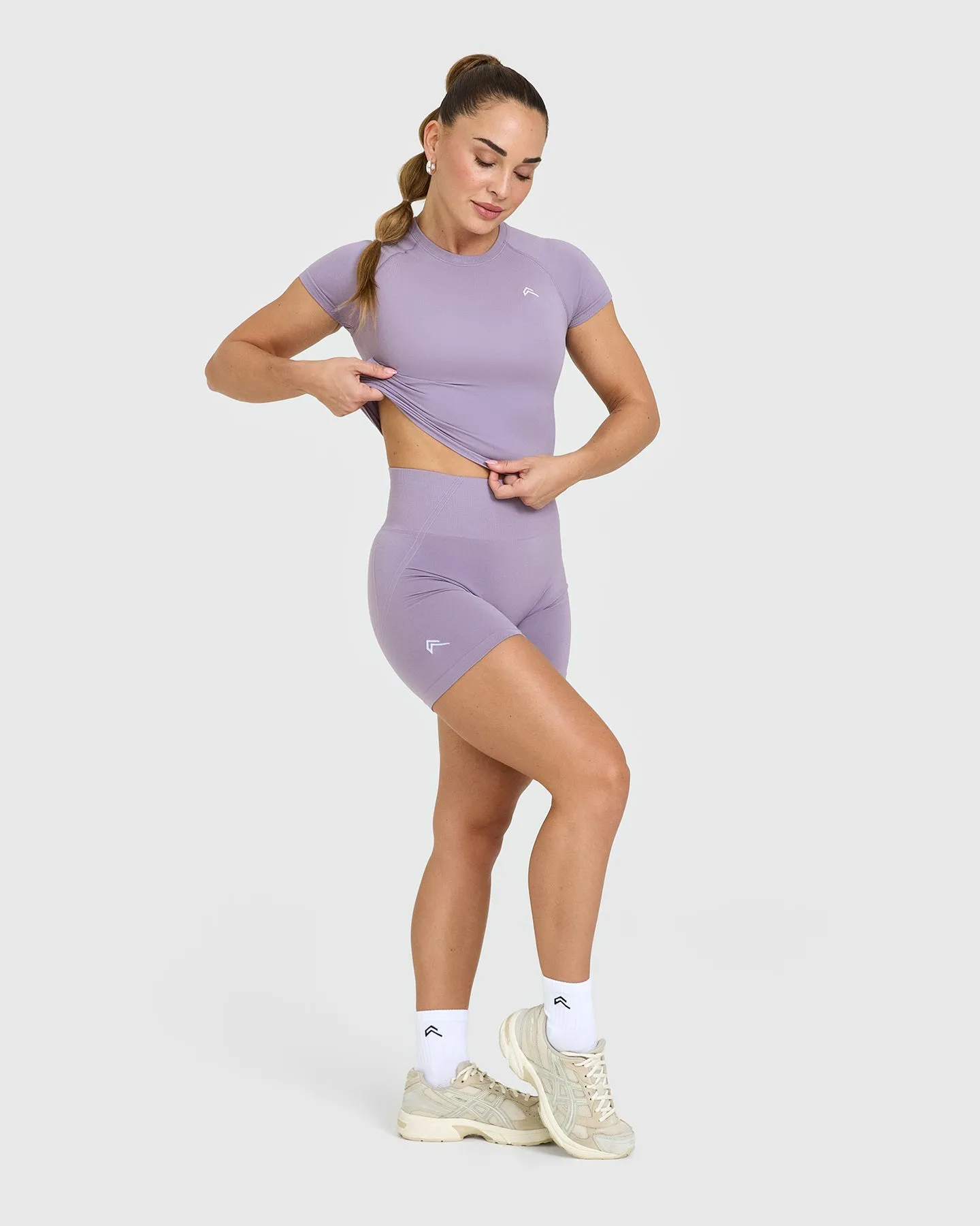 Effortless Seamless Shorts | Soft Purple