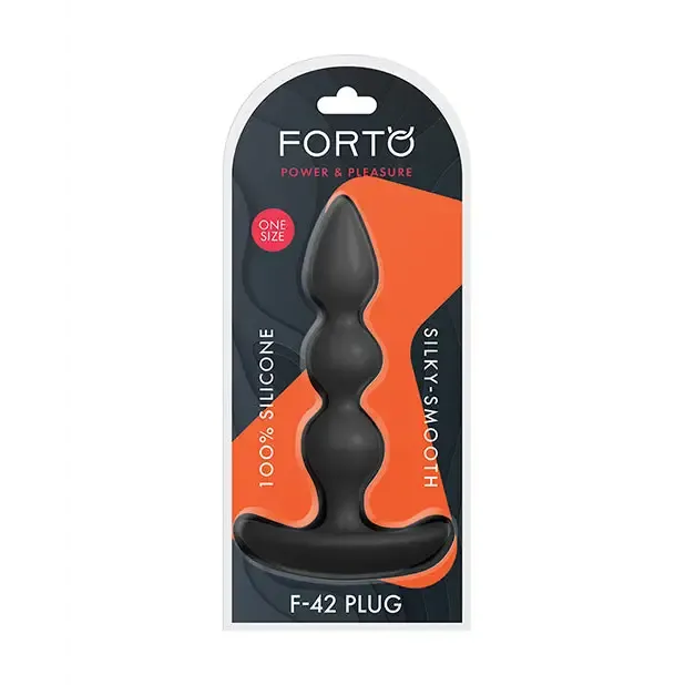 Forto F-42 Spiral Beads Silicone Anal Plug