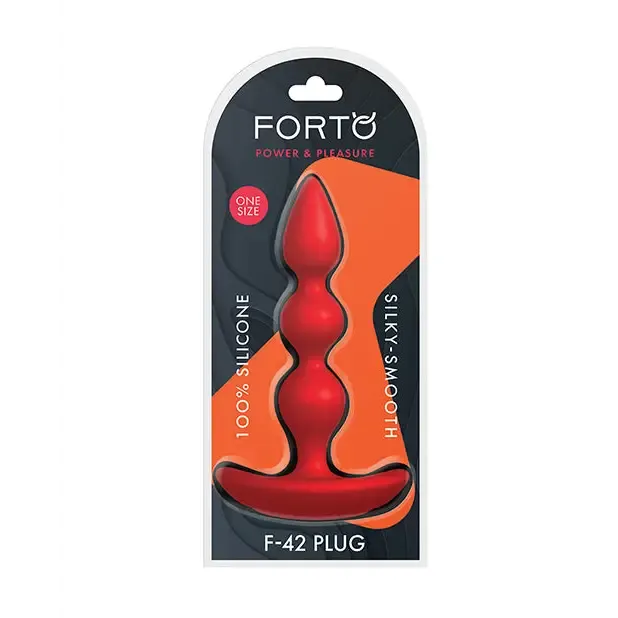 Forto F-42 Spiral Beads Silicone Anal Plug