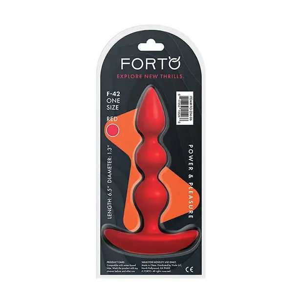 Forto F-42 Spiral Beads Silicone Anal Plug