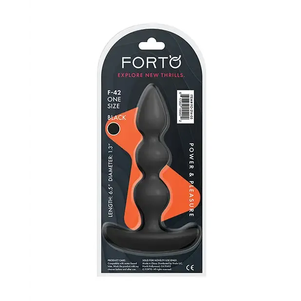 Forto F-42 Spiral Beads Silicone Anal Plug