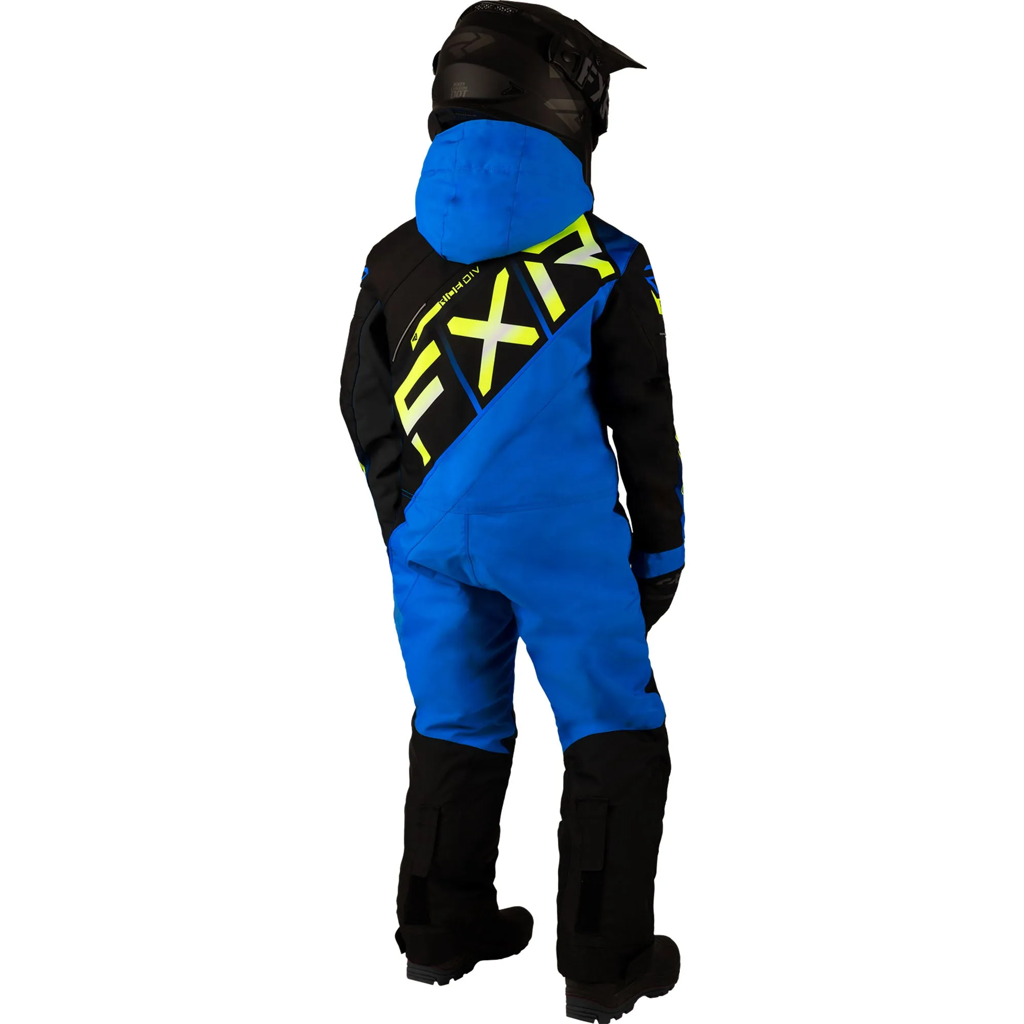 FXR Child CX Snowmobile Monosuit Black/Blue/HiVis