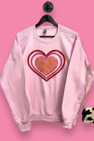 GILDAN SS DTF FUR HEART - PINK