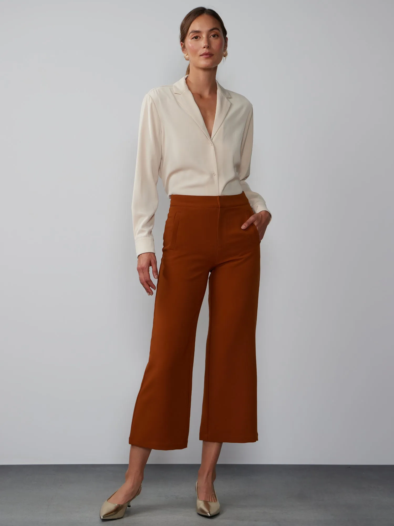 High Rise Culotte Pant