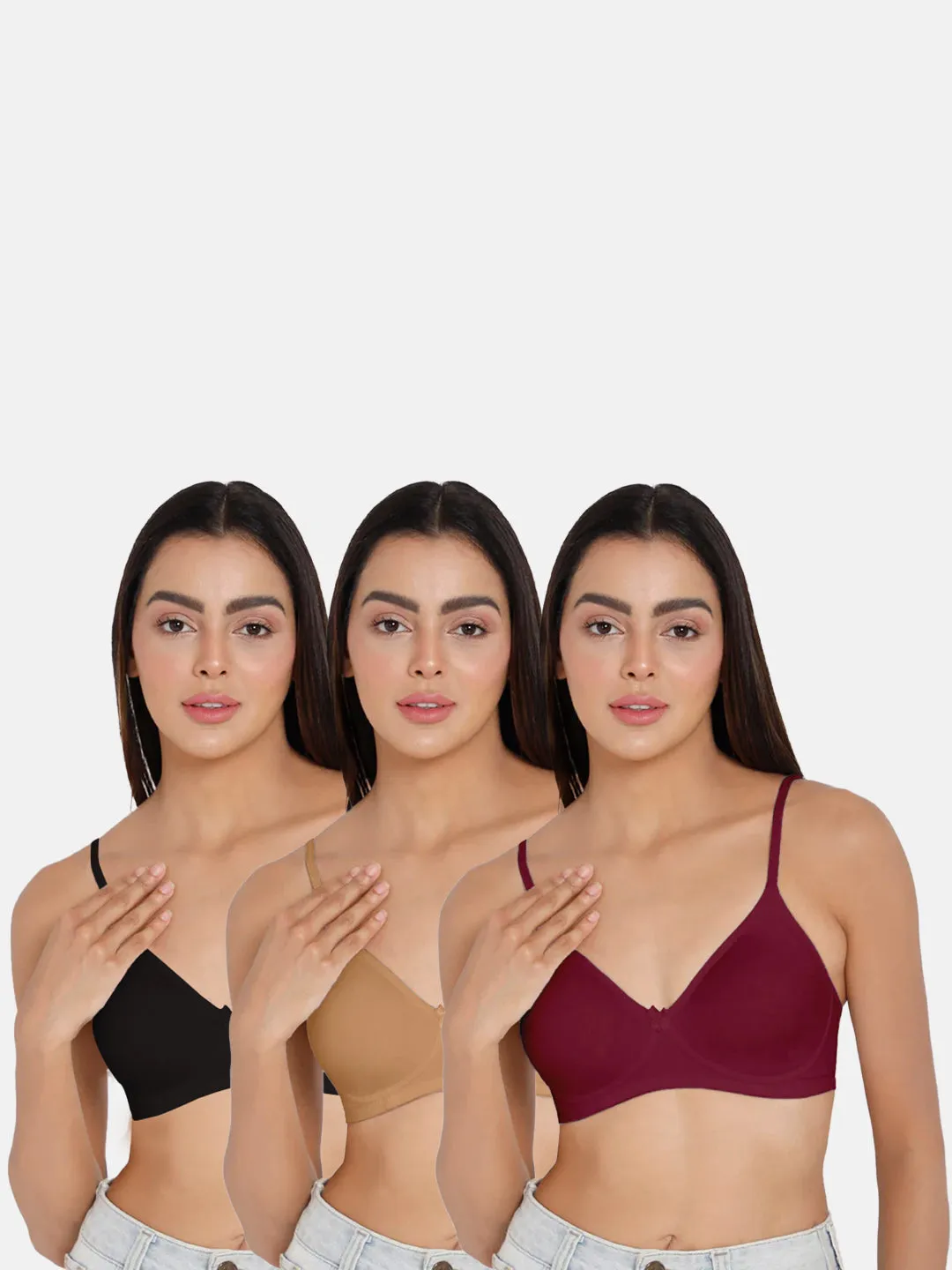 Intimacy Everyday Bra Special Combo Pack – Comfortable and Versatile Bras for Daily Wear (ES11 - C77)