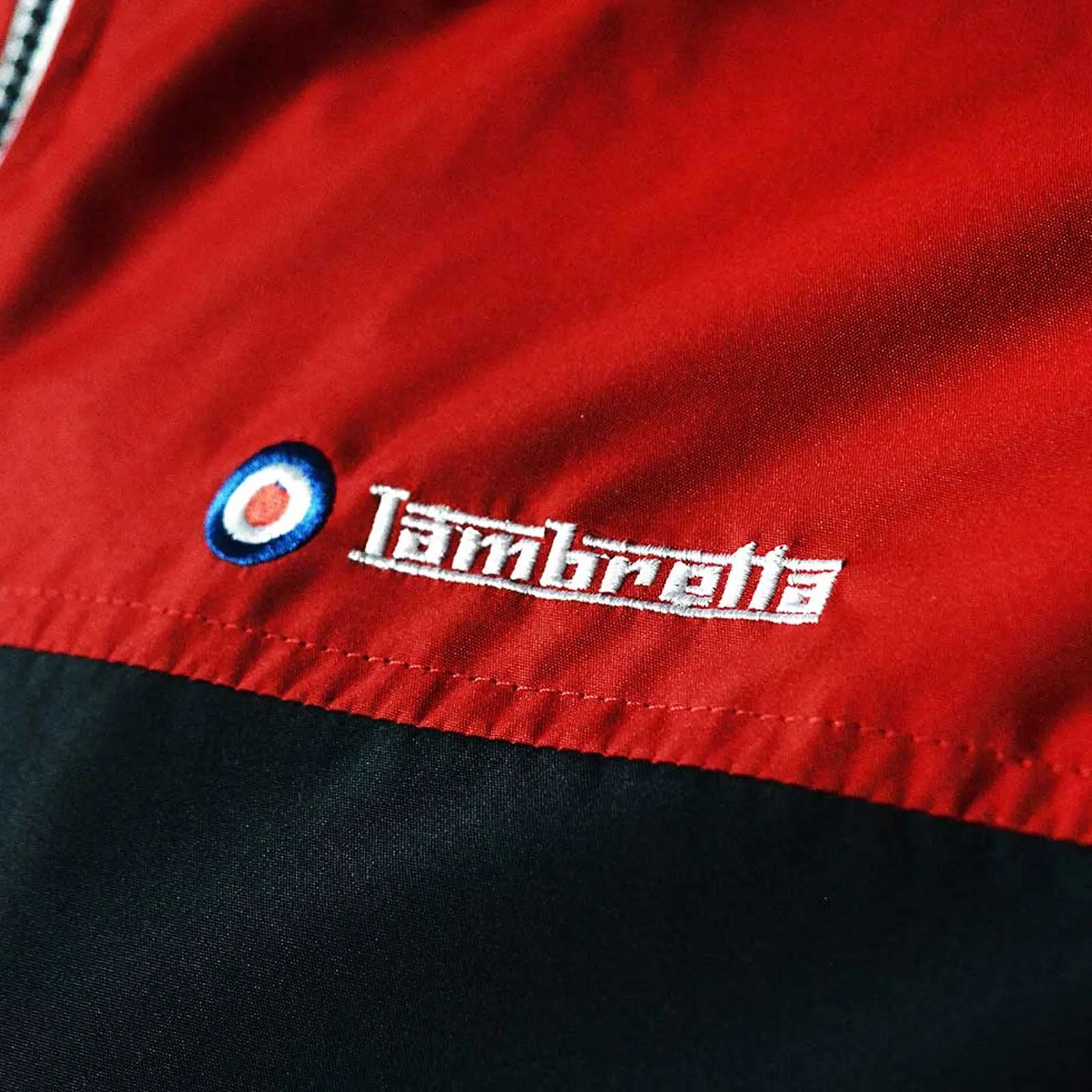 Lambretta Mens Colourblock Full Zip Windbreaker Jacket