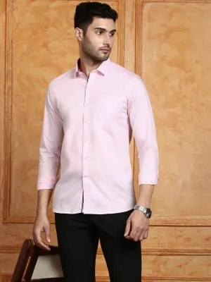 Men 100% Cotton Shirt Light Pink G115