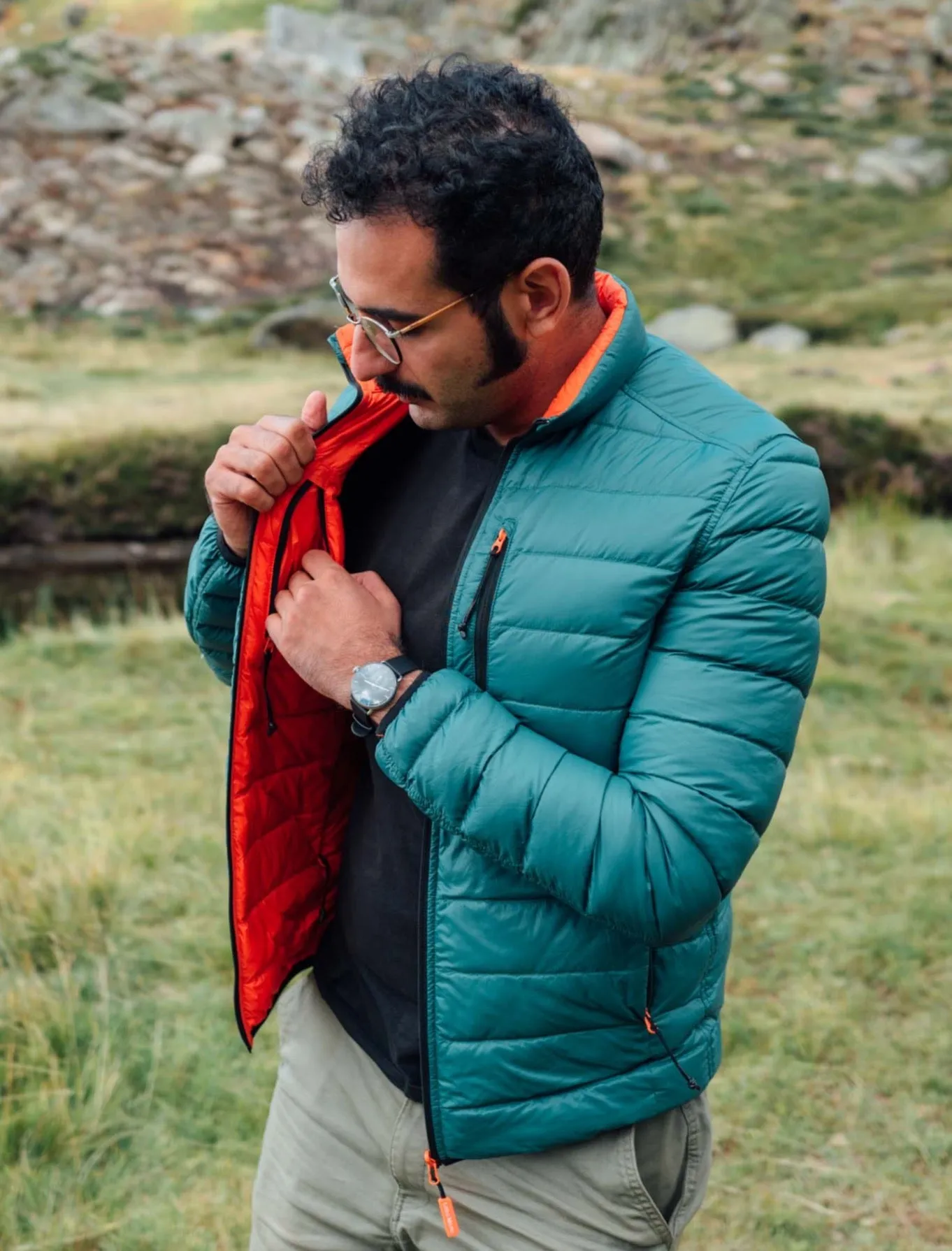 Men's Puffer-Puffer Jacket — Evergreen & Salamander