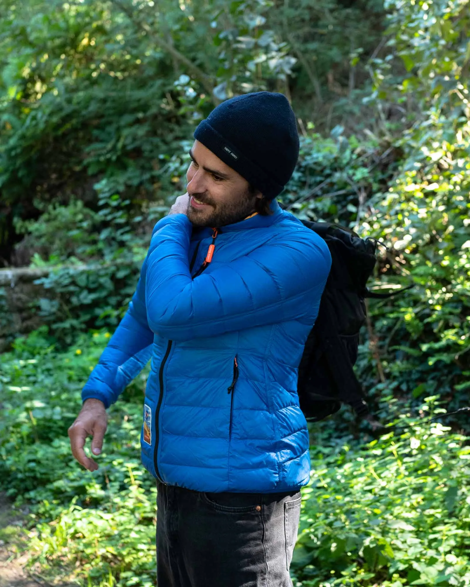 Men's Puffer-Puffer Jacket — Fizzy Yellow & Blue