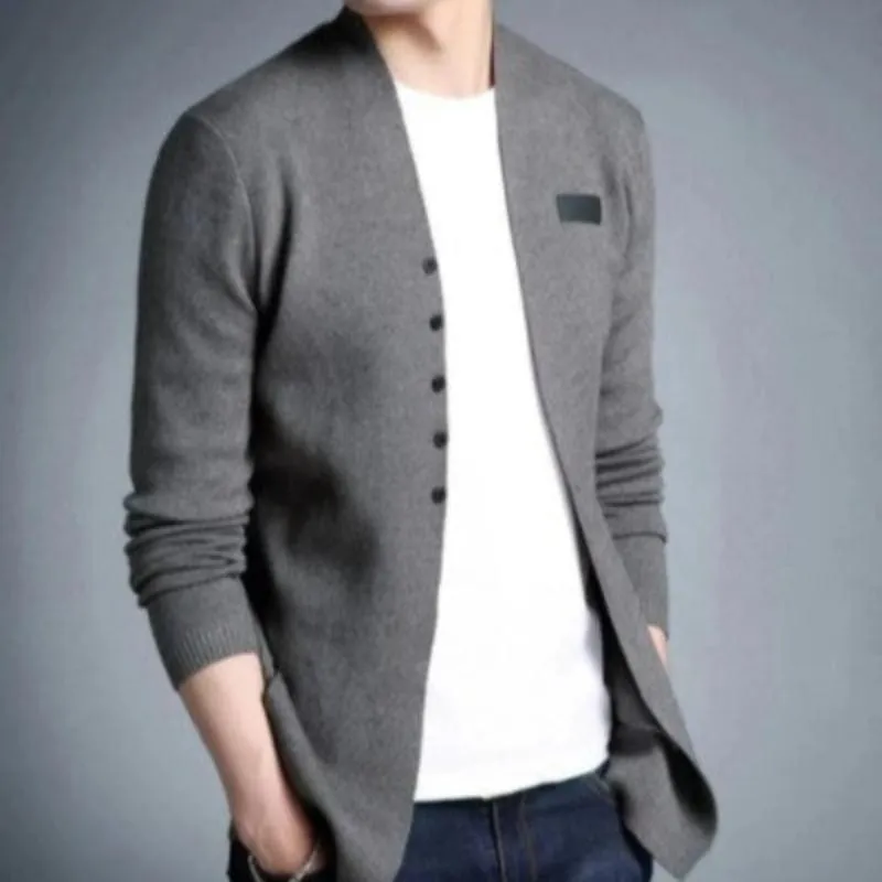 Men's Slim Fit Buttoned Cardigan