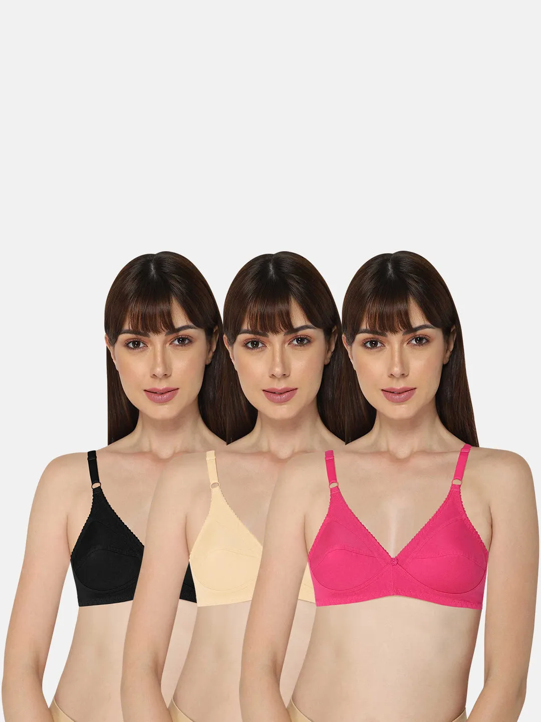 Naidu Hall Charmi Knitwear Bra Combo Pack – Soft, Comfortable, and Supportive Bras for Everyday Wear (C66)