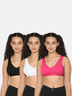 Naidu Hall Teenage Beginners Bra Combo Pack – Soft, Comfortable, and Supportive Bras for Growing Teens (C38)