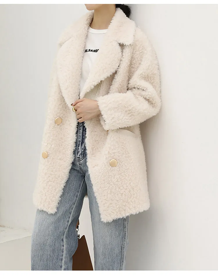 Perfect Opportunity Women's Double-breasted Woven Coat