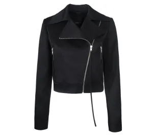 SATIN BIKER JACKET