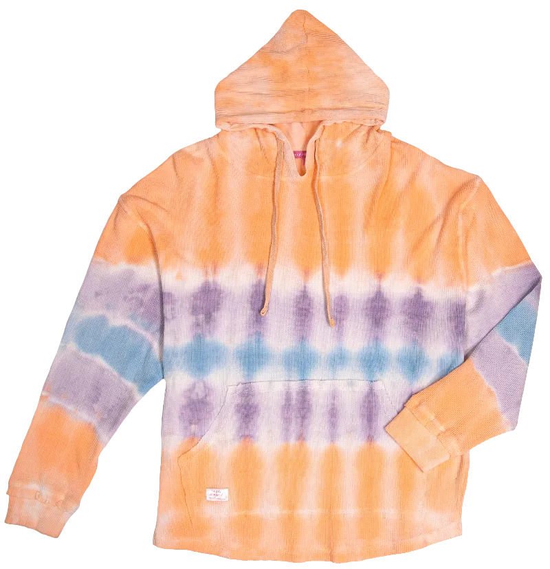 Simply Southern Dawn Waffle Tie Dye Hoodie