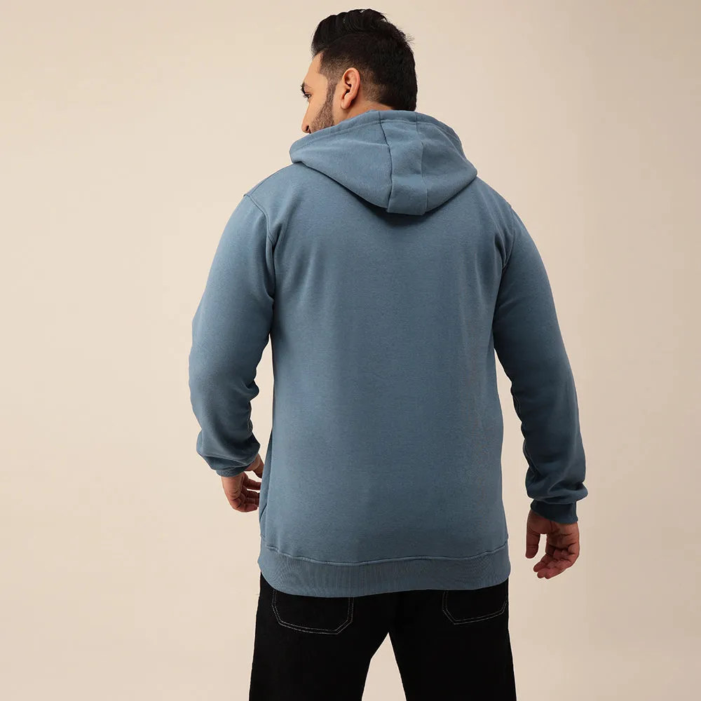 Solid Plus Size Hoodie