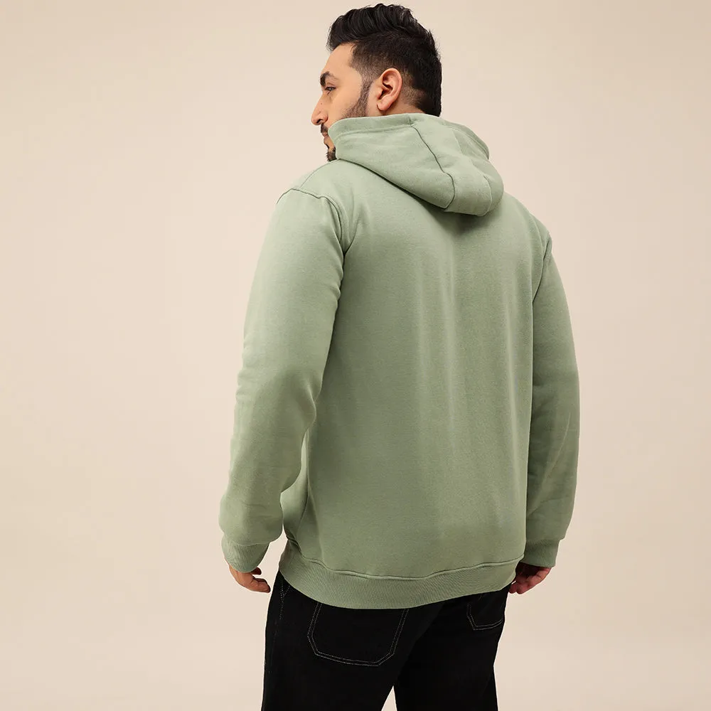 Solid Plus Size Hoodie