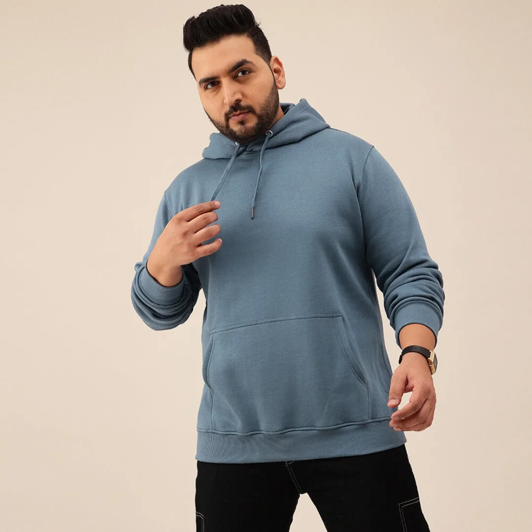 Solid Plus Size Hoodie