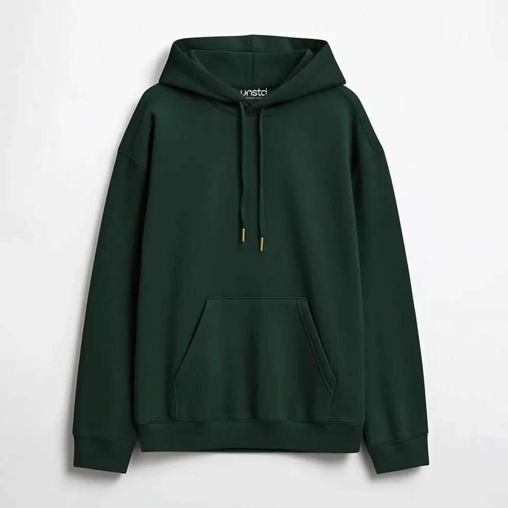 Solid Plus Size Hoodie