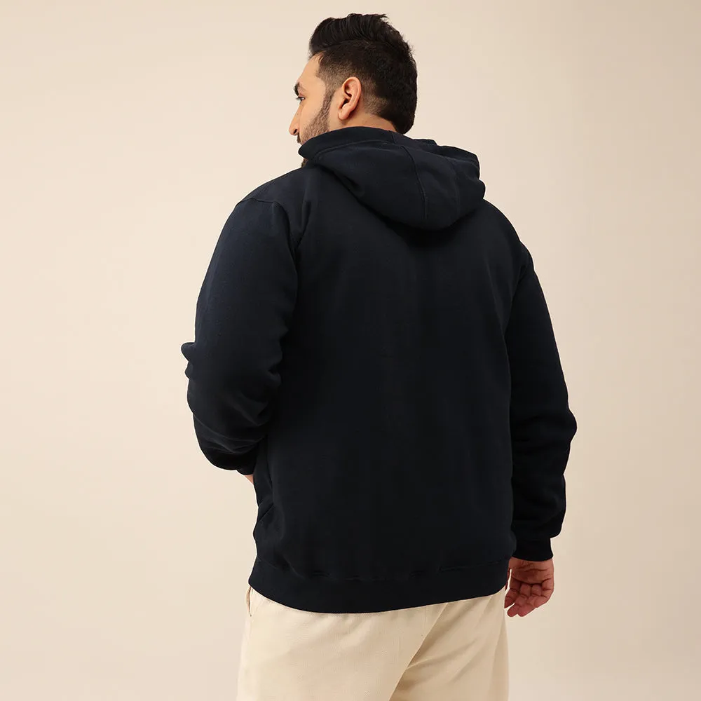 Solid Plus Size Hoodie