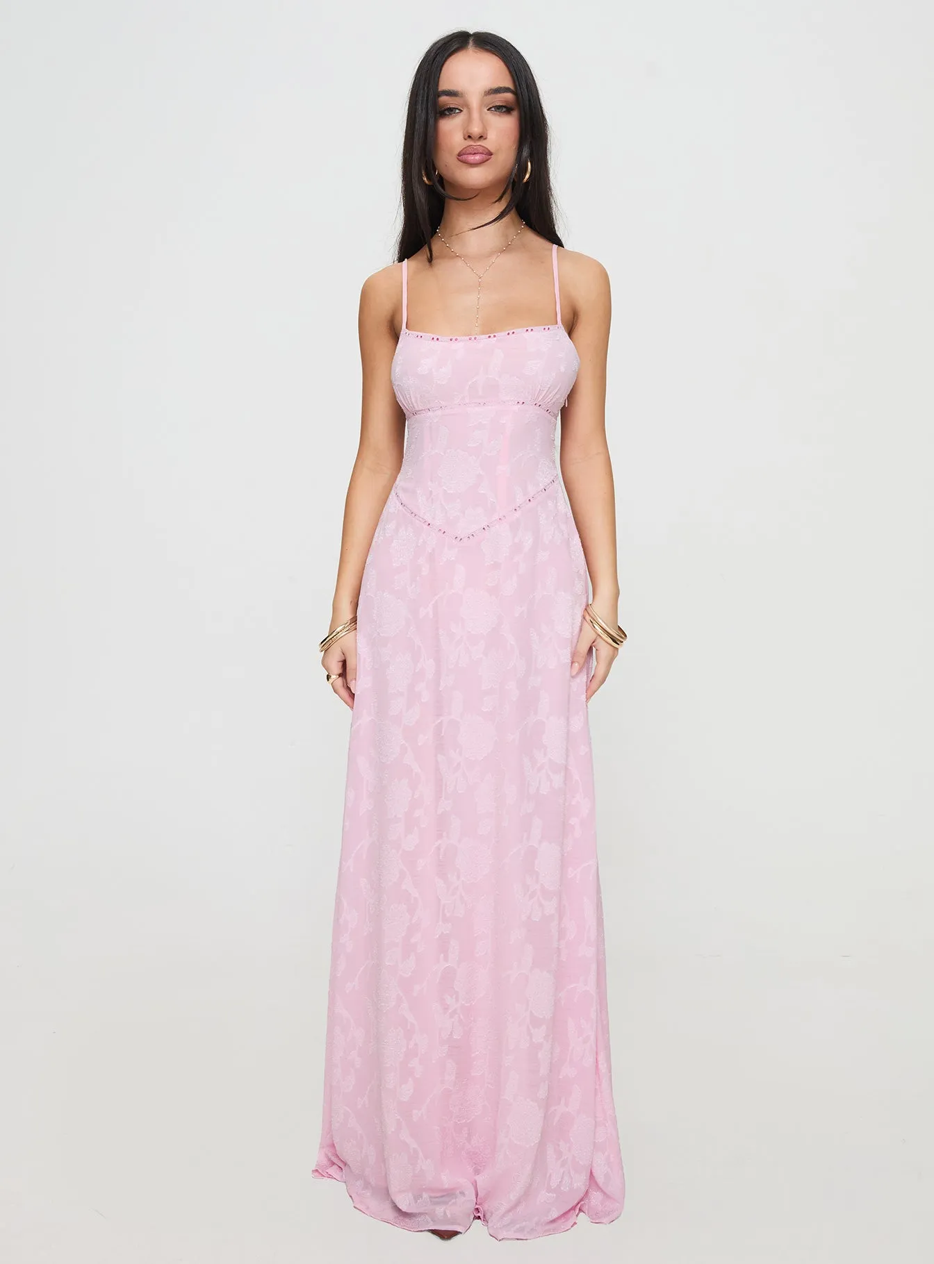 South Of France Maxi Dress Pink