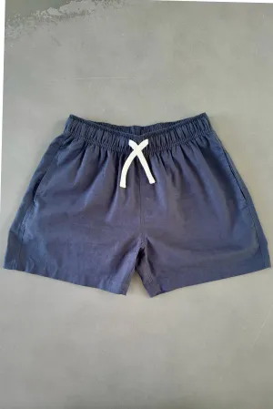 Summer Linen Shorts - Navy