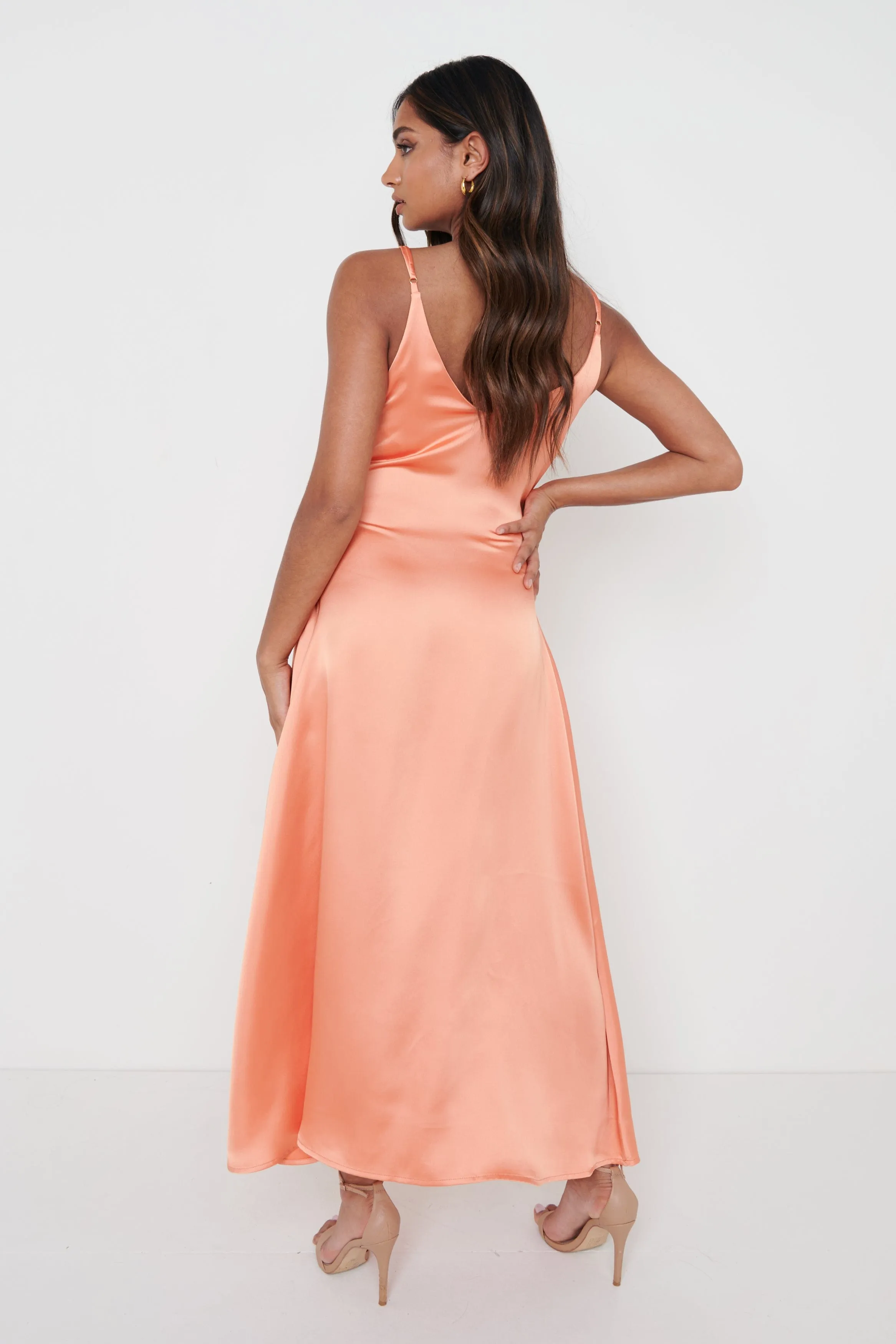 Teegan Relaxed Cami Dress - Tangerine