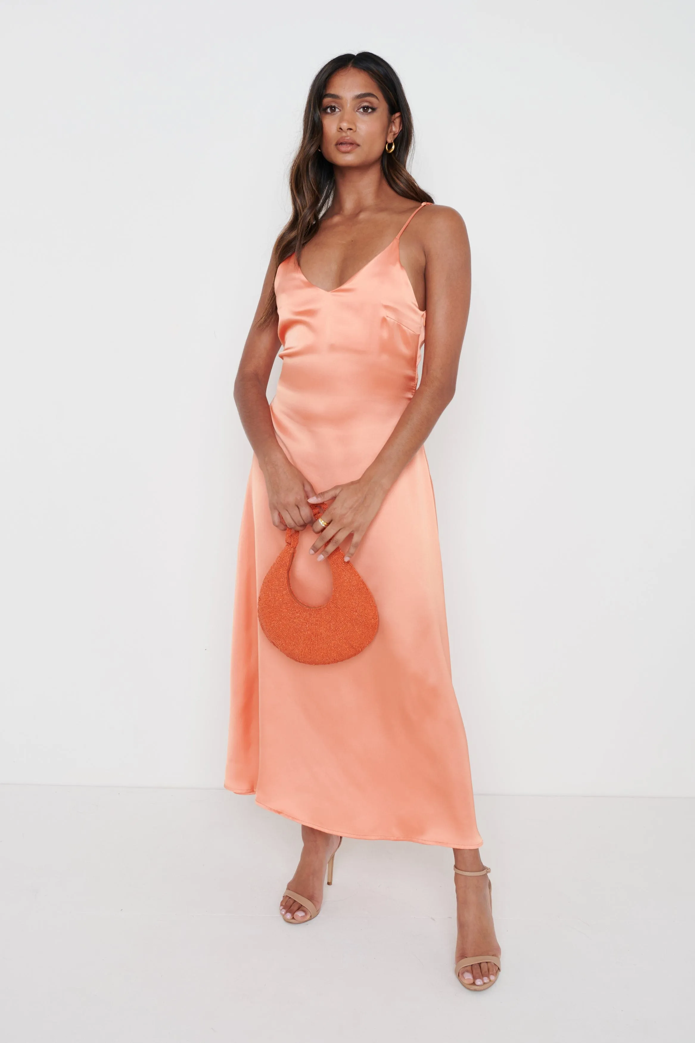 Teegan Relaxed Cami Dress - Tangerine