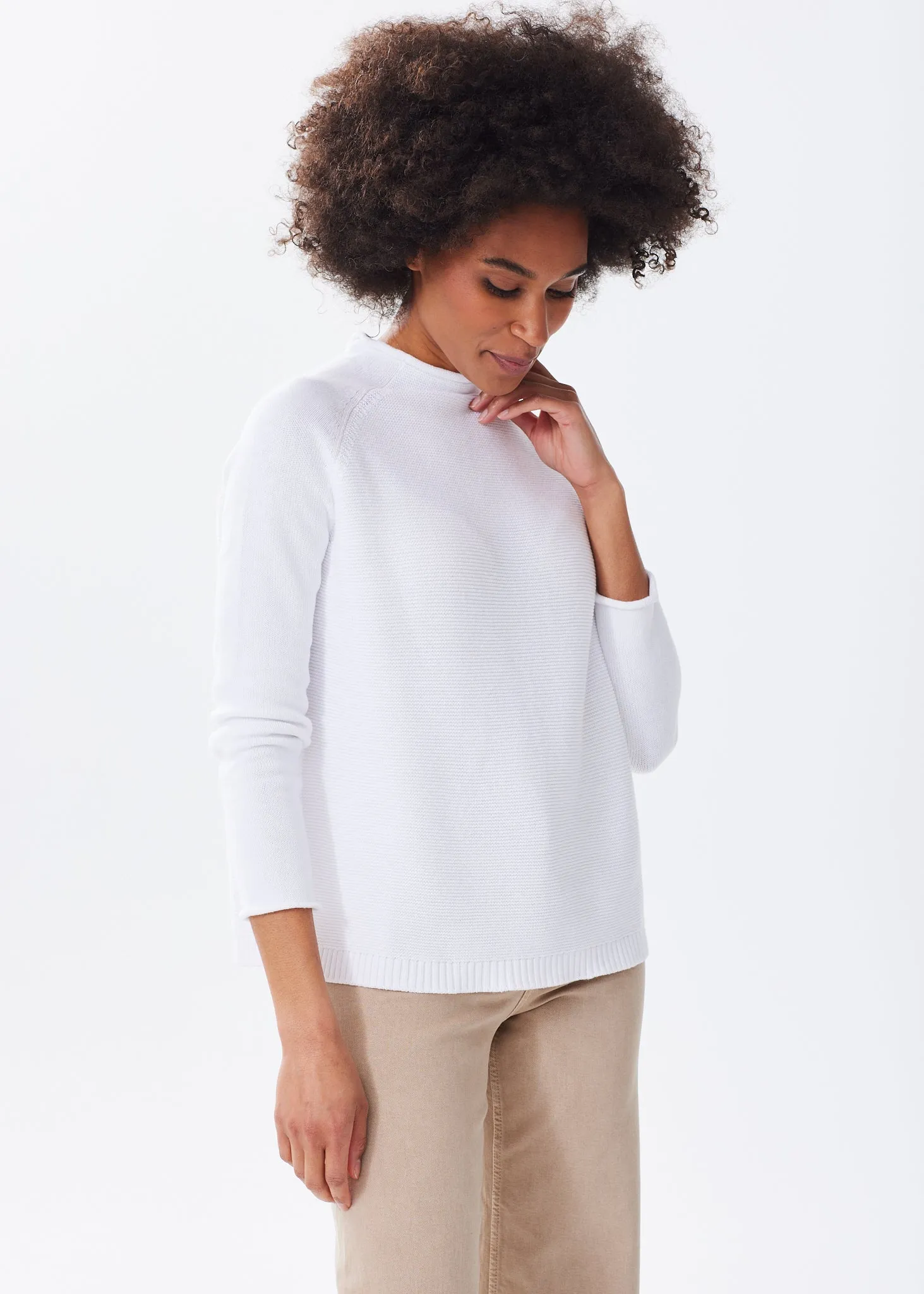 The Cotton Mock Neck