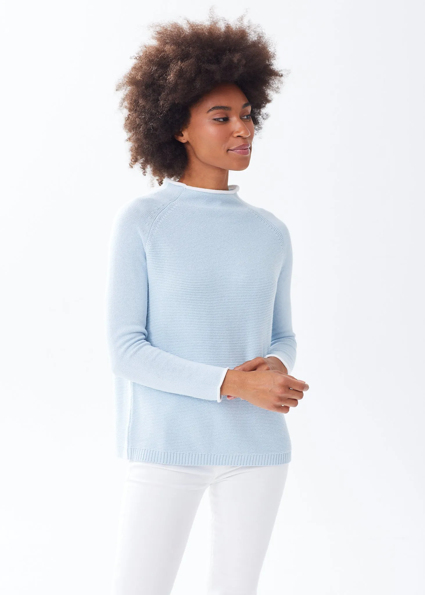 The Cotton Mock Neck