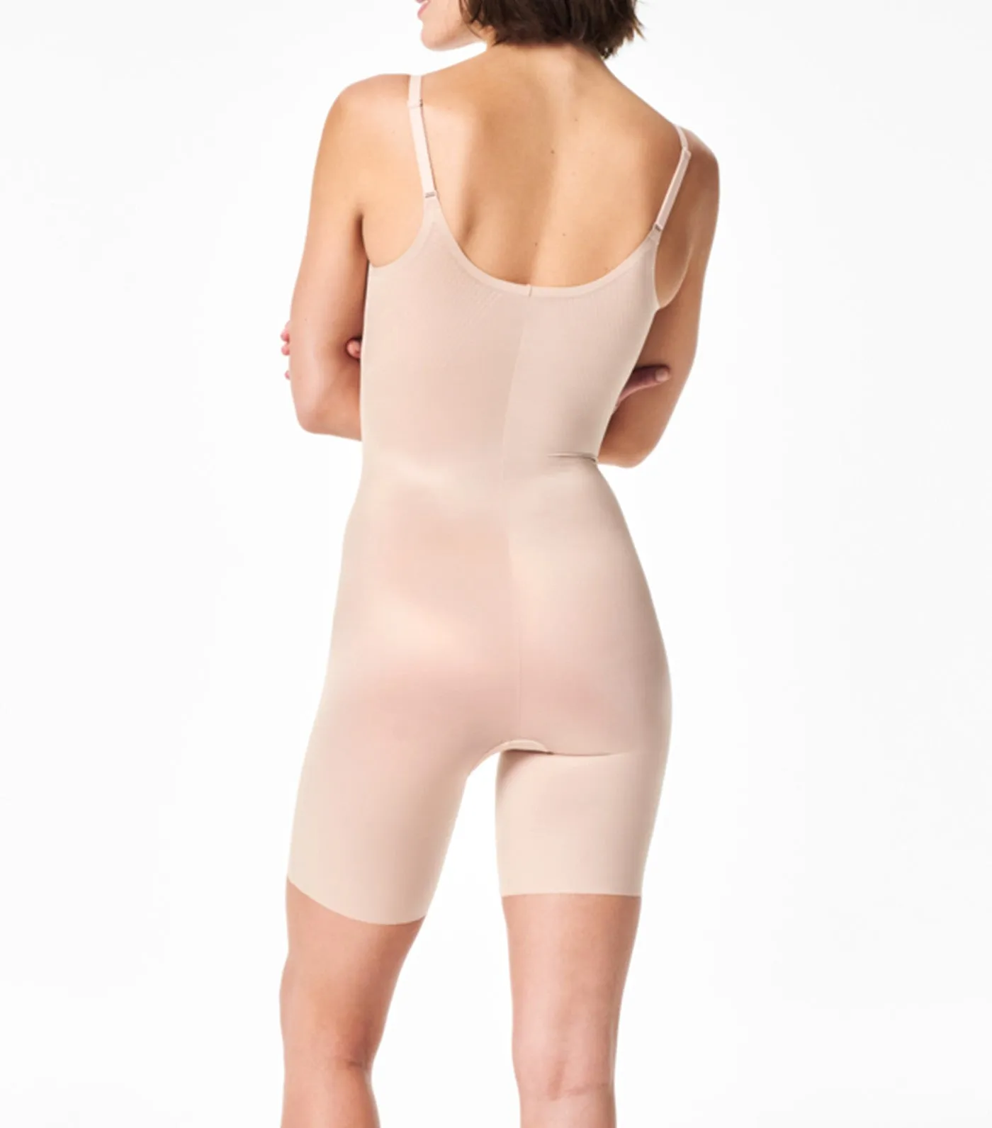 Thinstincts 2.0 Mid-Thigh Bodysuit Champagne Beige