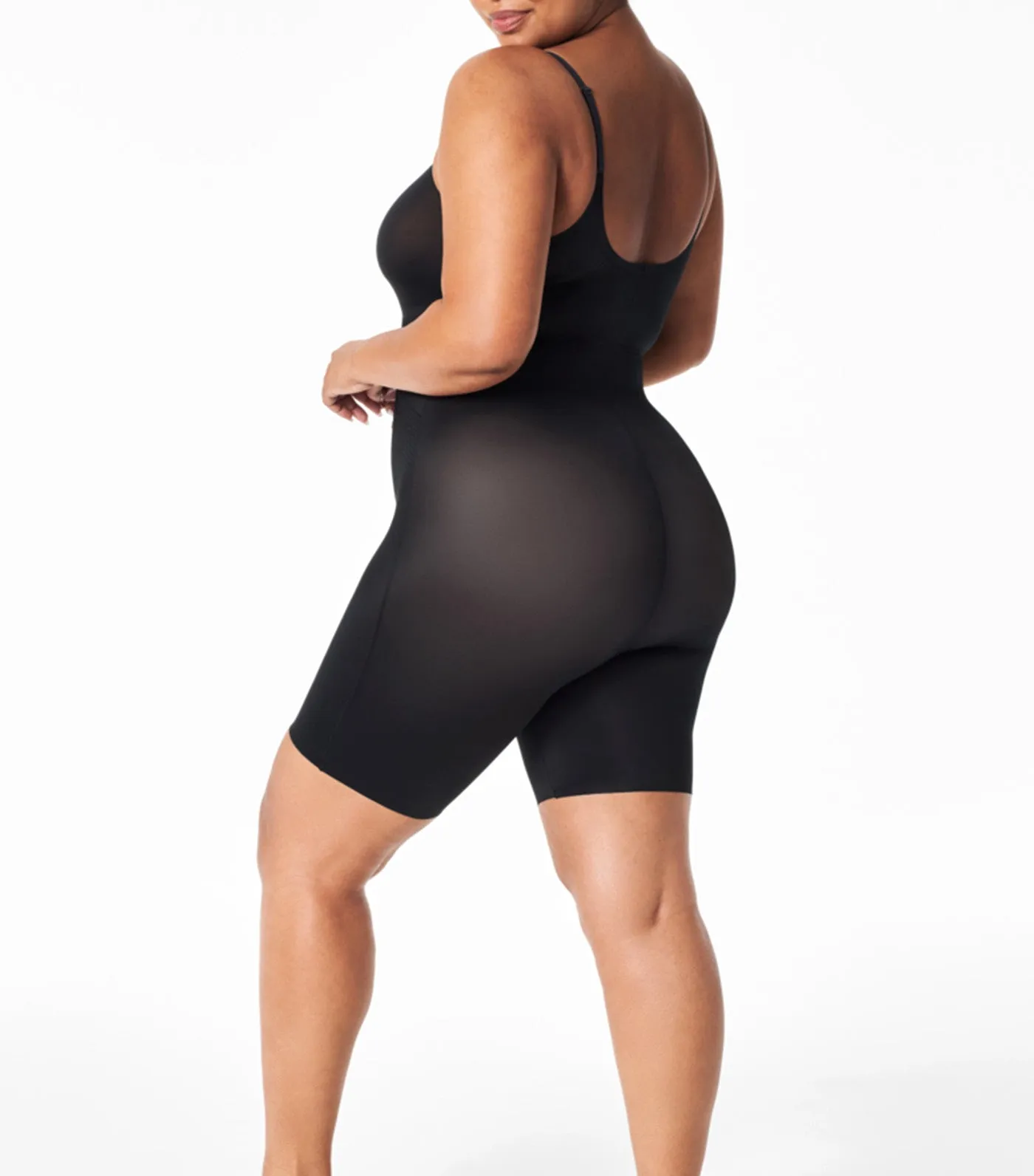 Thinstincts 2.0 Mid-Thigh Bodysuit Very Black