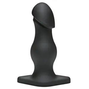 TitanMen The Rumpy Smooth Cushioned Butt Plug Black 6.5 Inch